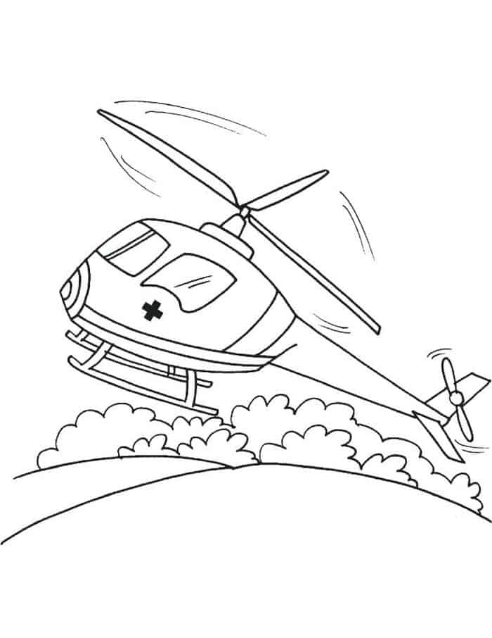 Ambulance Thank You Coloring Pages