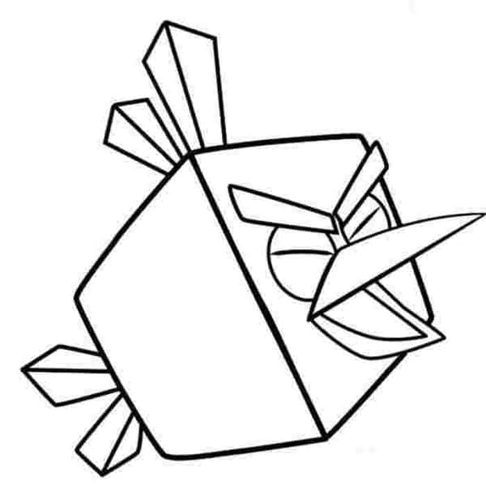 Angry Bird Blocks Coloring Pages