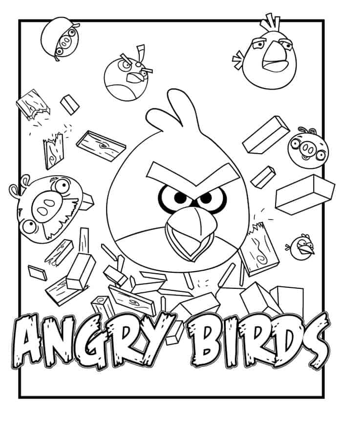 Angry Bird Coloring Pages 1