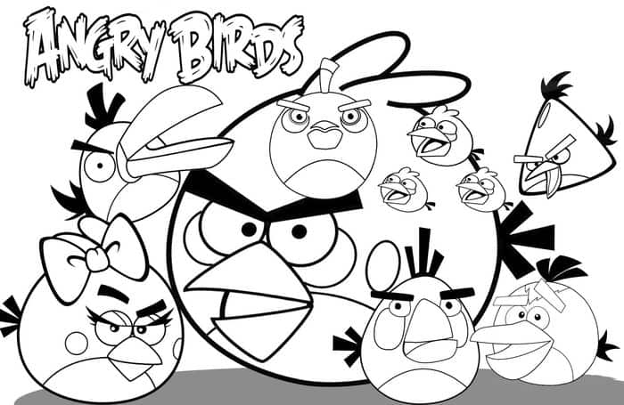 Angry Bird Coloring Pages Pdf 1