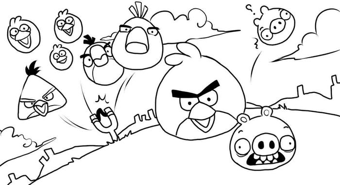 Angry Bird Coloring Pages Pdf