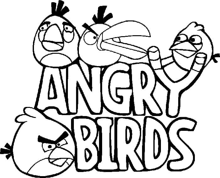 Angry Bird Coloring Pages Printable 1