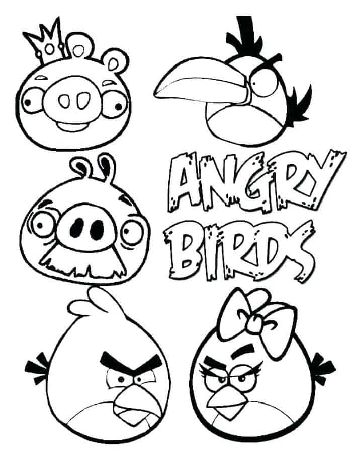 Angry Bird Coloring Pages