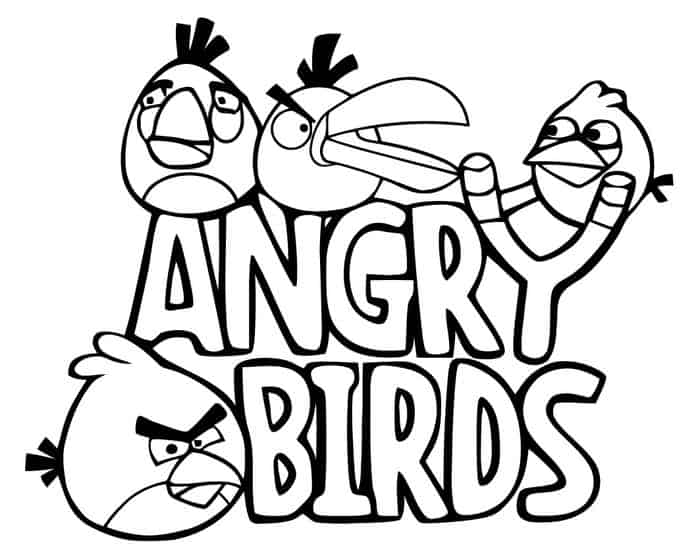 Angry Bird Go Coloring Pages