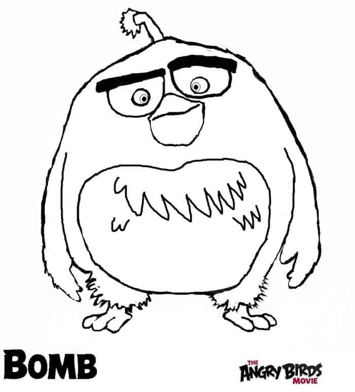 Angry Bird Movie Coloring Pages
