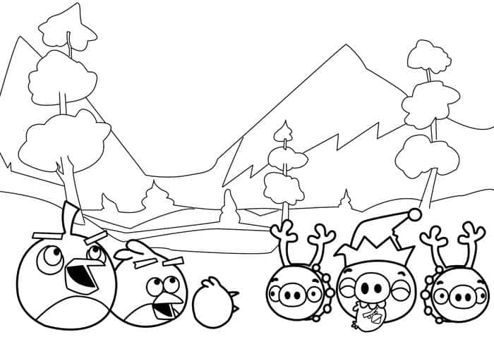 Angry Bird Pigs Coloring Pages 1