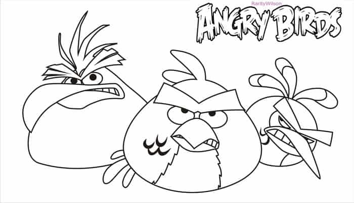 Angry Bird Transformers Coloring Pages 1