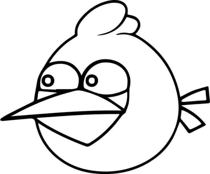 Angry Birds Blue Bird Coloring Pages