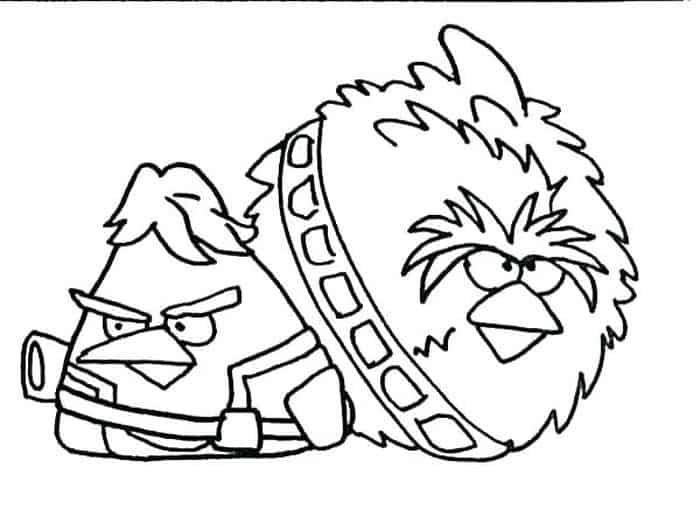 Angry Birds Coloring Pages Orange Bird