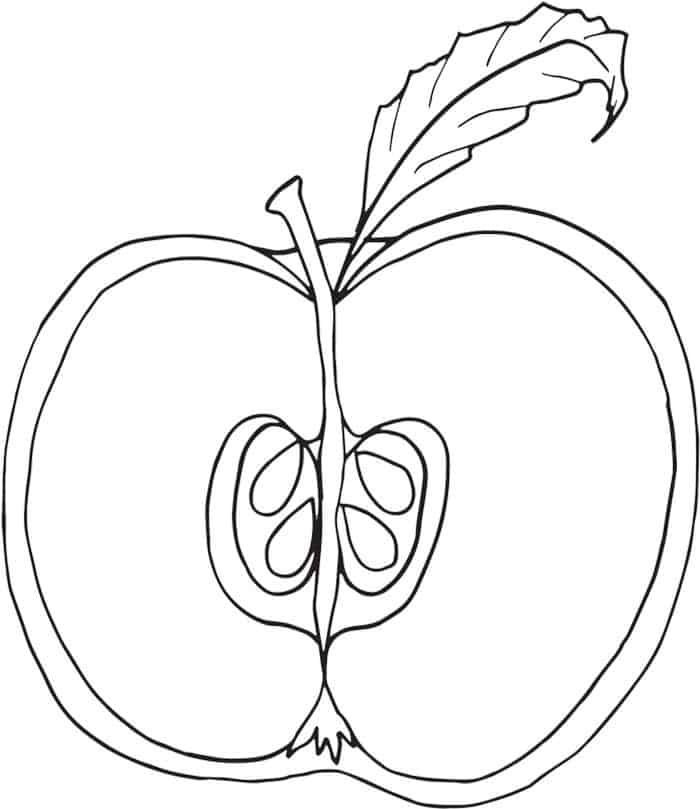 Apple Food Coloring Pages