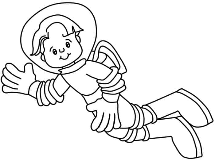 Astronaut Coloring Pages Animated