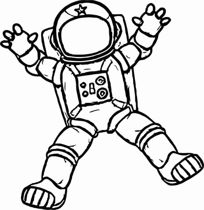 Astronaut Coloring Pages Free
