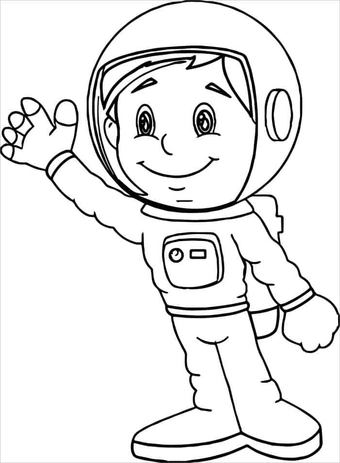 Astronaut Helmet Coloring Pages
