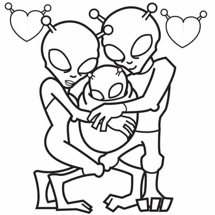 Baby Alien Coloring Pages