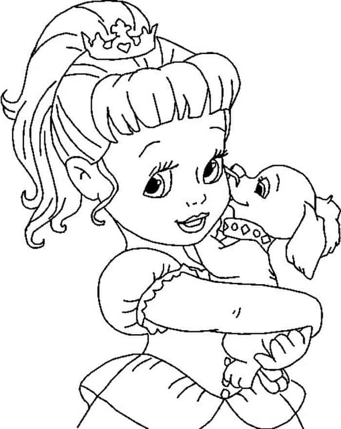 Baby Cinderella Coloring Pages