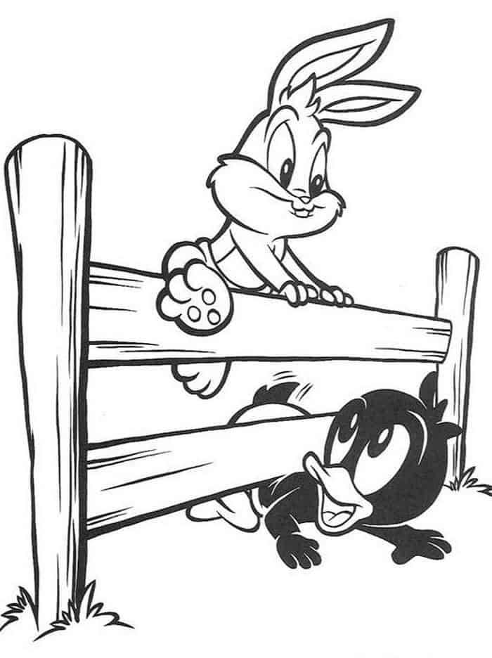 Baby Looney Tunes Characters Coloring Pages 1