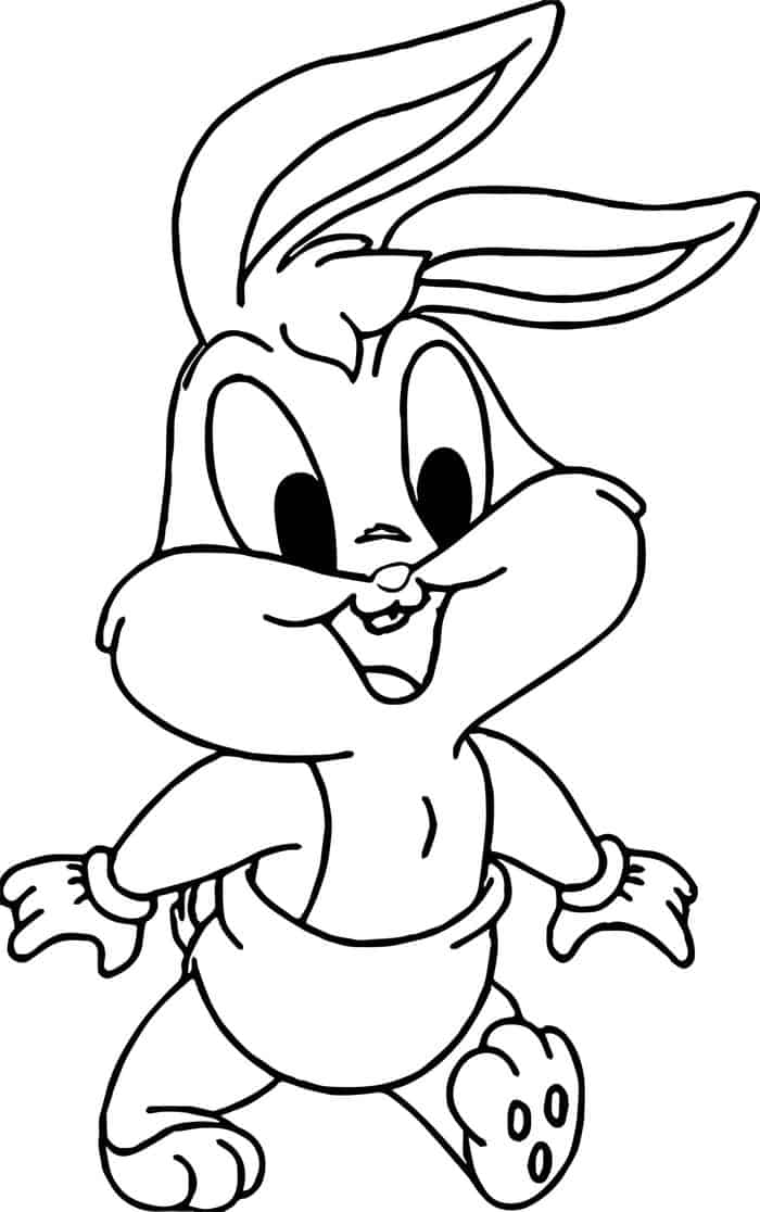 Baby Looney Tunes Coloring Pages Pepele Pew 1