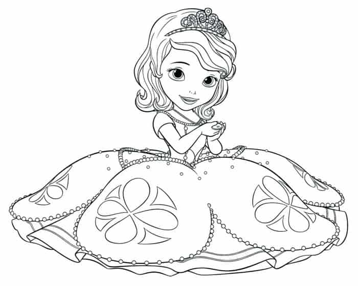 Baby Princess Coloring Pages