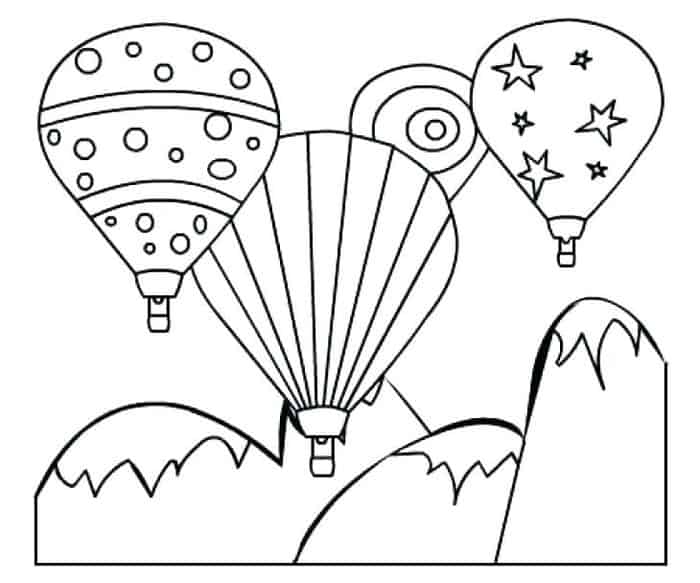 Balloon Fiesta Coloring Pages