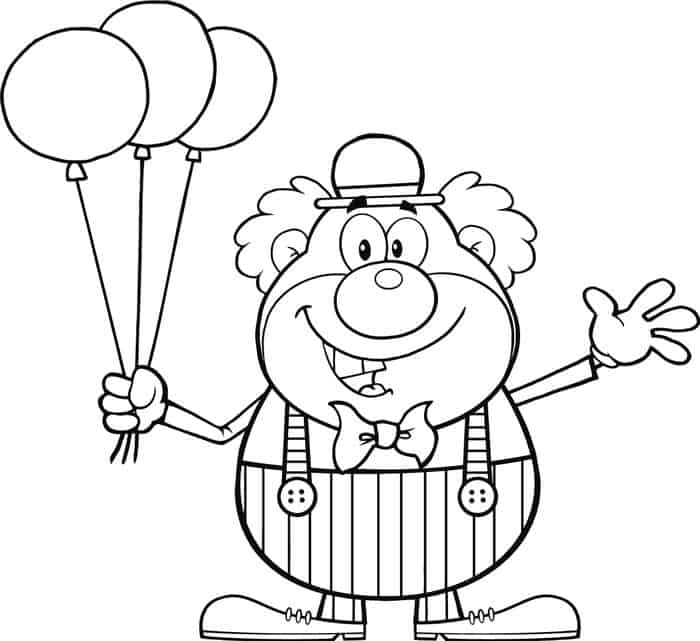Balloon Popping Coloring Pages