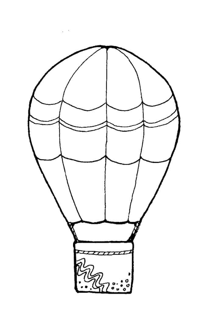 Balloon Printable Coloring Pages
