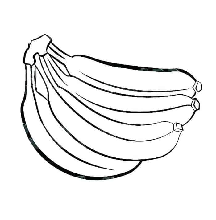 Banana Split Coloring Pages