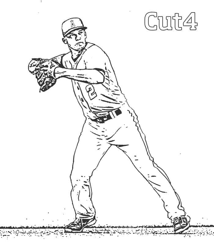 Baseball Coloring Pages Pither