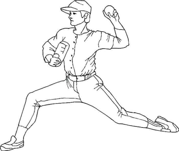 Baseball Pitcher Coloring Pages