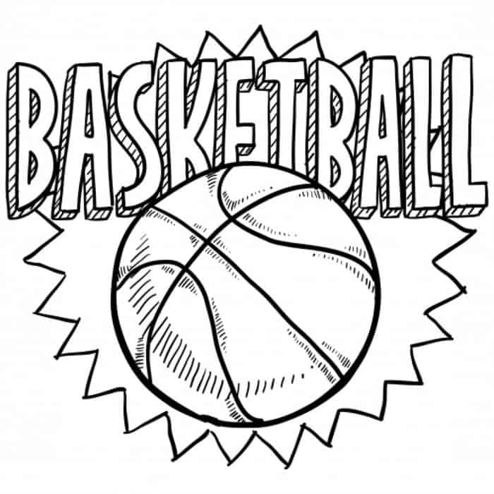 Basketball Logo Coloring Pages