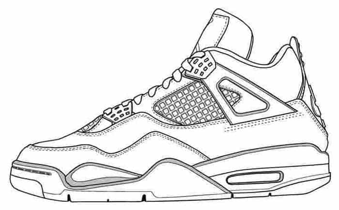 Basketball Shoes Coloring Pages