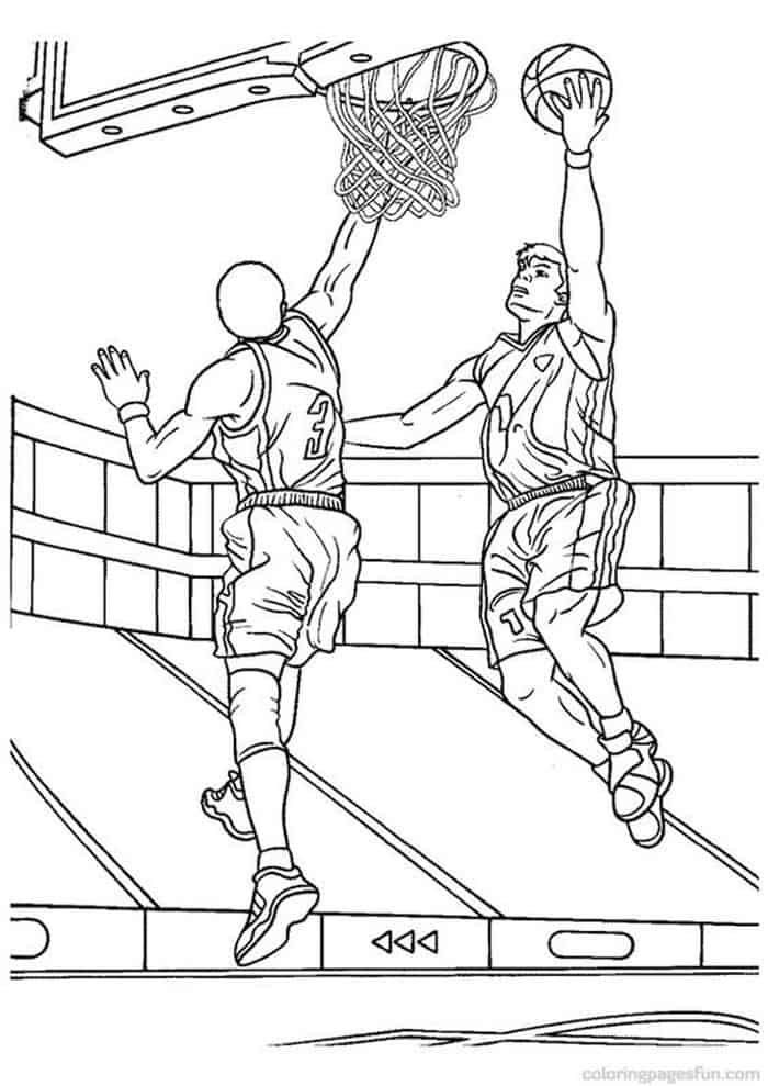 Basketball Teams Coloring Pages