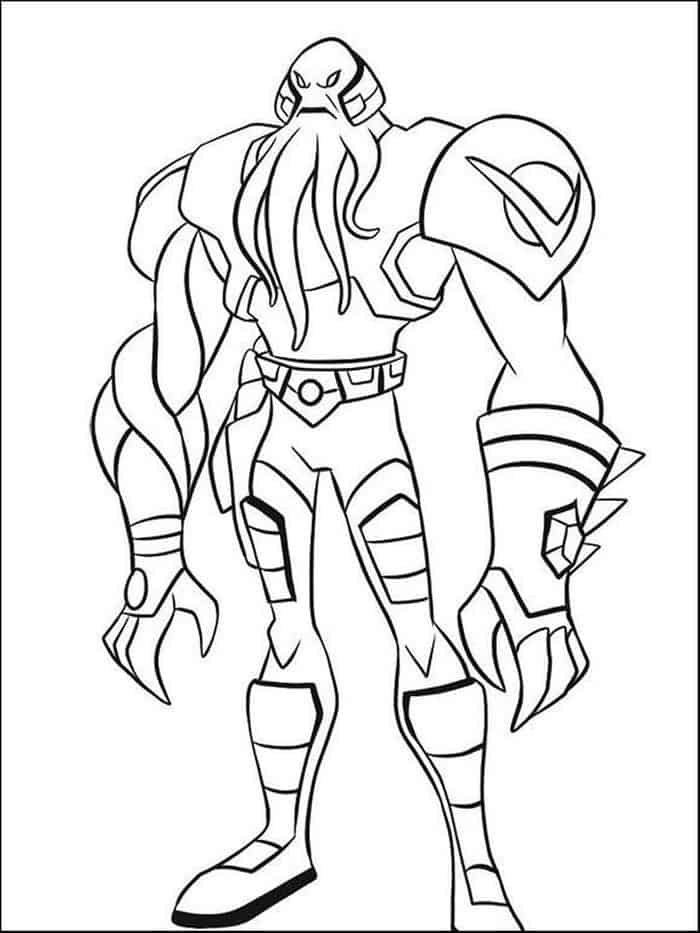 Ben 10 Coloring Pages Ultimate Aliens