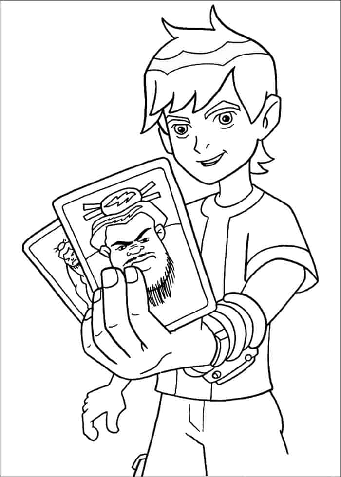 Ben 10 Game Cursing Coloring Pages