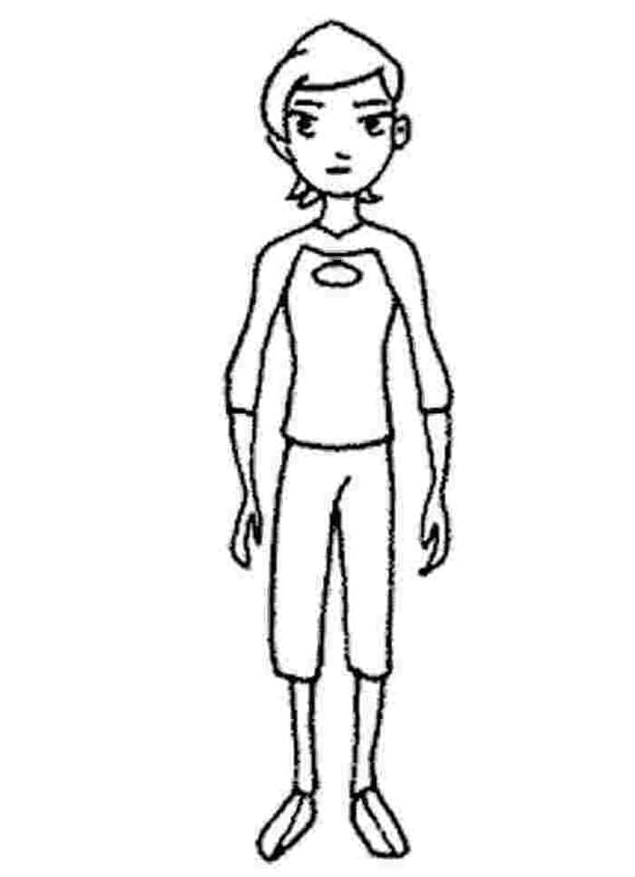 Ben 10 Gwin Coloring Pages