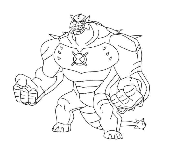 Ben 10 Ice Coloring Pages