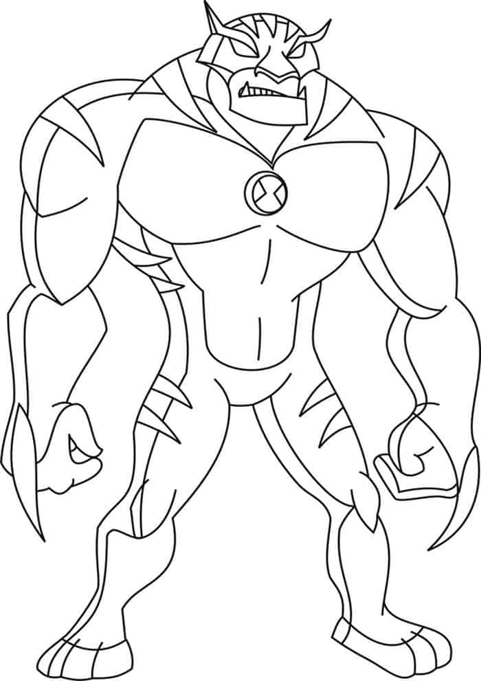 Ben 10 Ultimate Alien Coloring Pages 1