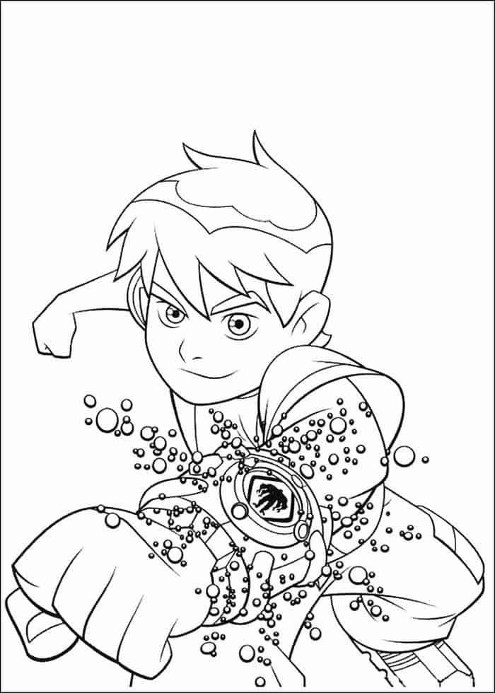 Ben 10 Watch Coloring Pages