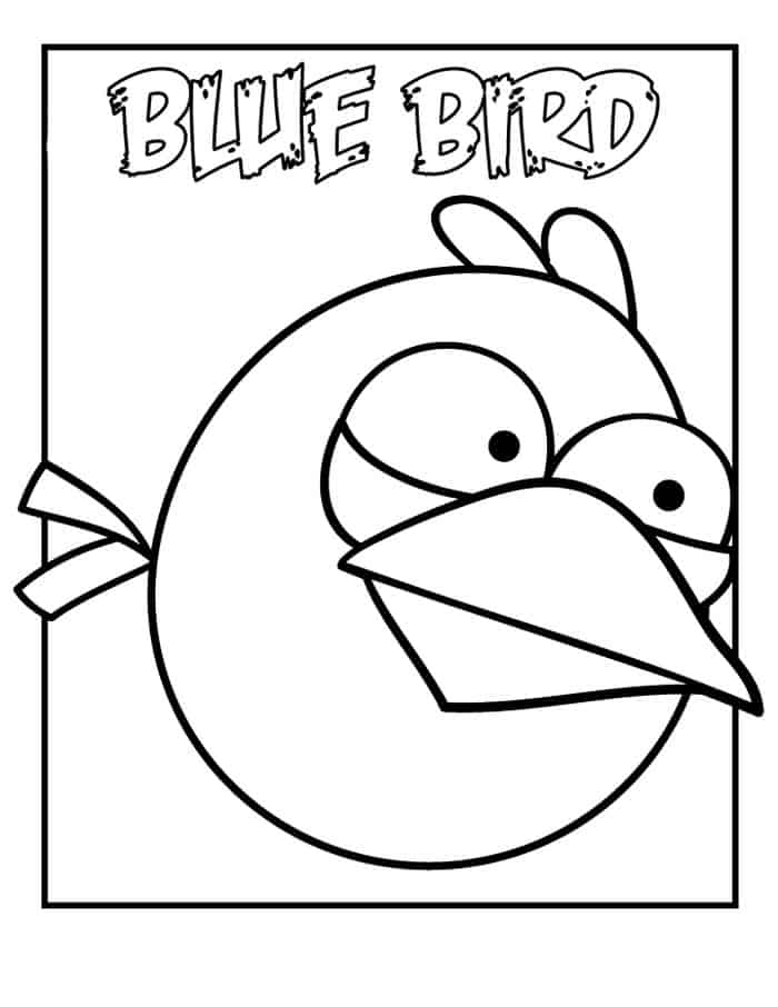 Blue Bird Coloring Pages