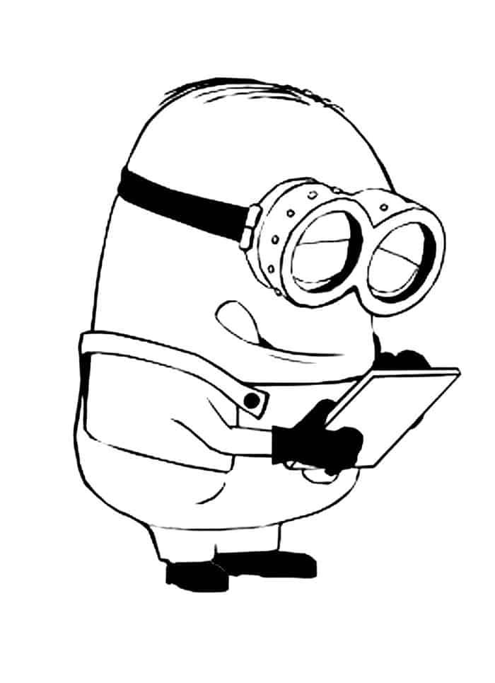 Bob The Minion Coloring Pages