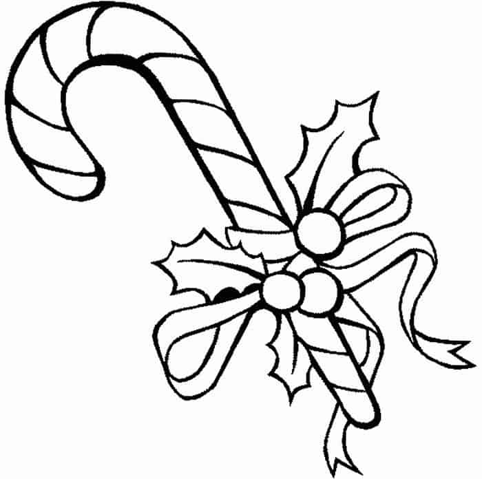 Candy Canes Coloring Pages Printable