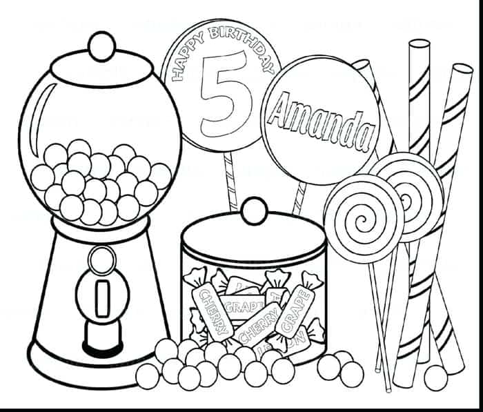 Candy Machine Coloring Pages