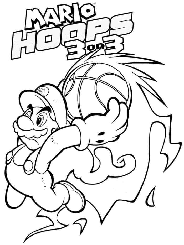 Cat Mario Coloring Pages