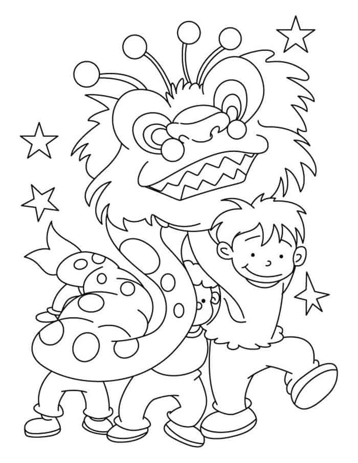 Chinese New Year Coloring Pages Preschool