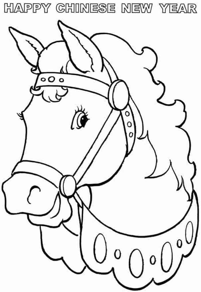 Chinese New Year Preschool Coloring Pages