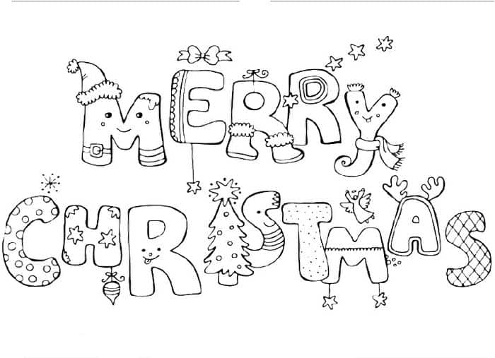 Christmas Abc Coloring Pages