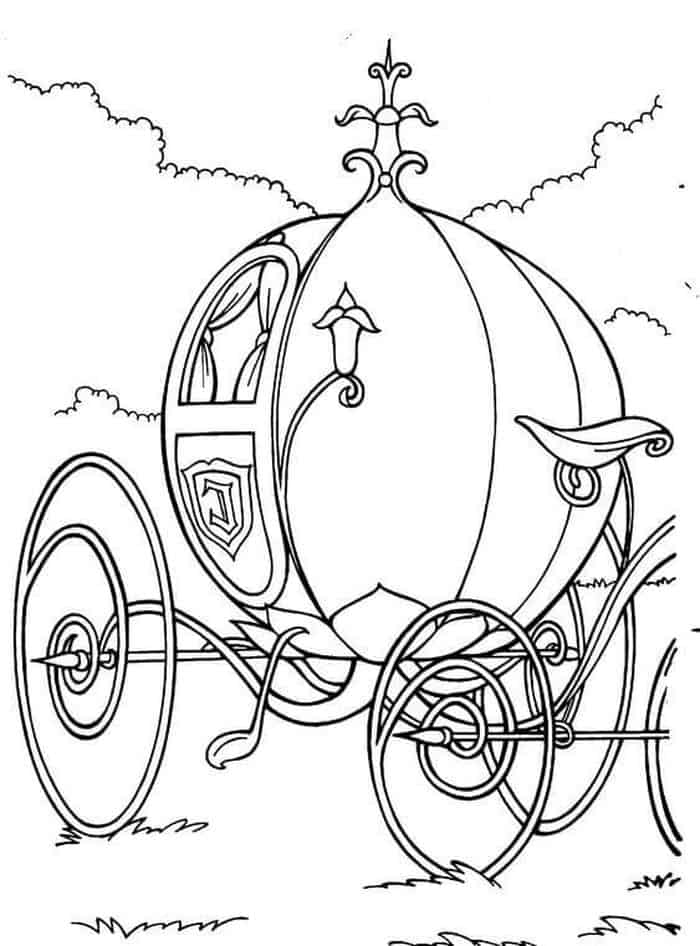 Cinderella Carriage Coloring Pages