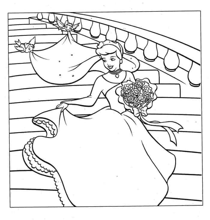 Cinderella Coloring Pages For Adults