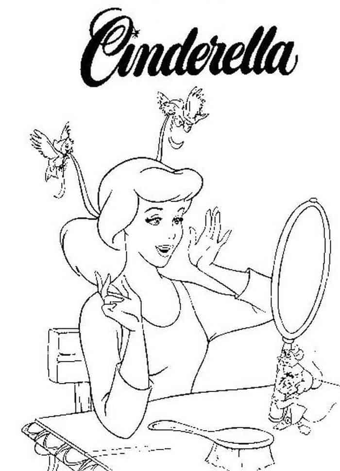 Cinderella Coloring Pages Free