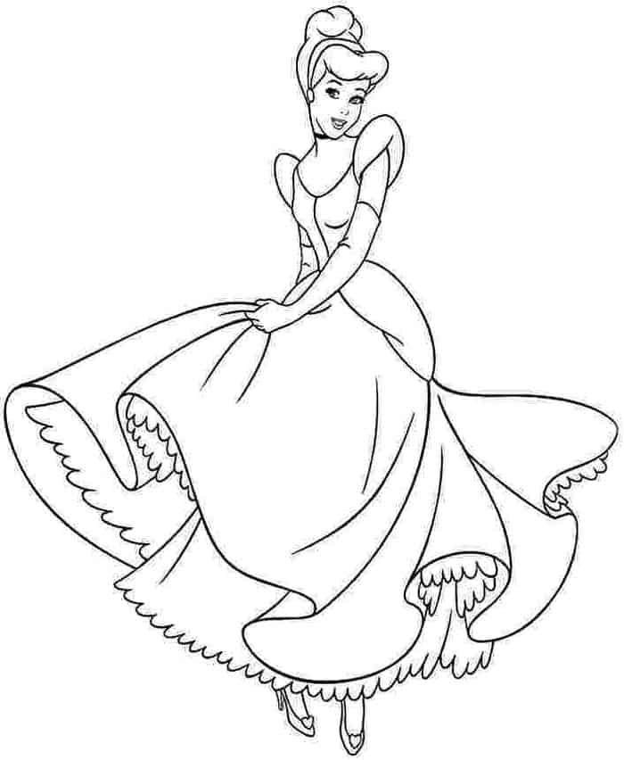 Cinderella Coloring Pages Games
