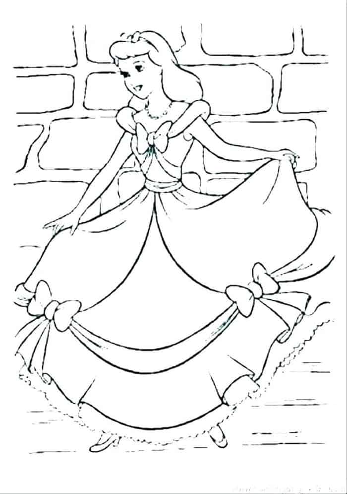 Cinderella Free Printable Coloring Pages